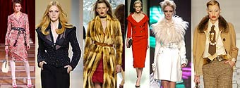 Christian Lacroix, Max Mara, Louis Vuitton, Celine, Versace, Valentino