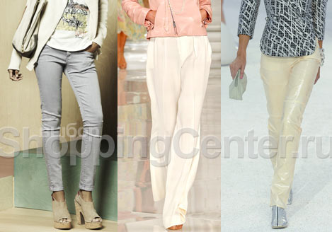Мода. Осень 2023. Модная одежда, брюки. Фото