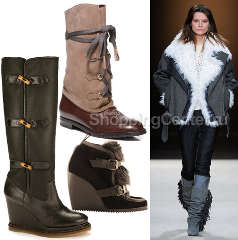 Модные зимние сапоги  2023, фото: какие выбрать, с чем носить