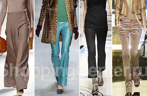 Мода. Зима 2023. Модная одежда, брюки. Фото