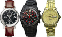Фото. Часы мужские наручные Jaguar, Swiss Military, Tissot