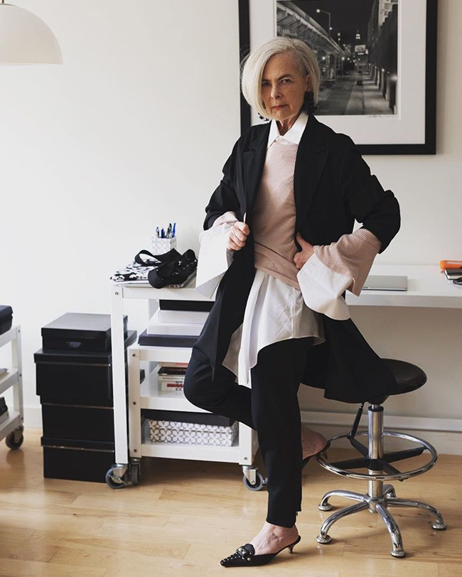 Фото, как одеваться женщинам за 60. Лин Слэйтер