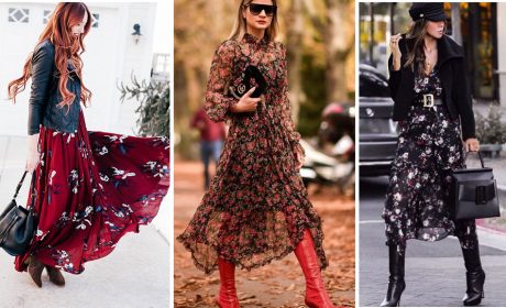 15 идей, как красиво носить длинное платье с сапогами