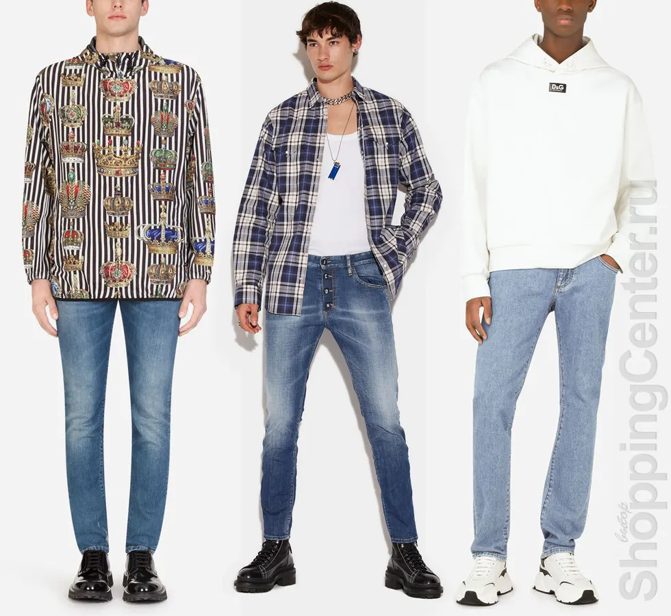 Модные джинсы: коллекции Dolce&Gabbana и Dsquared2
