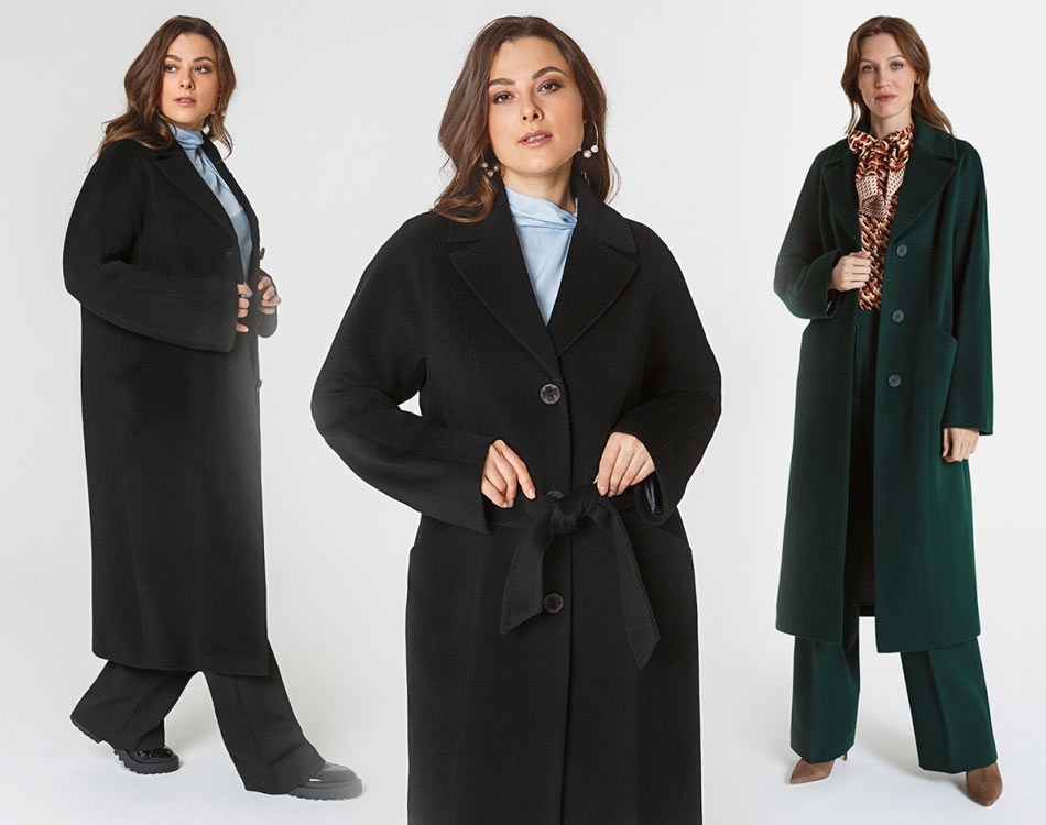 Пальто для полных женщин купить в Москве | Белорусские пальто больших размеров Elema