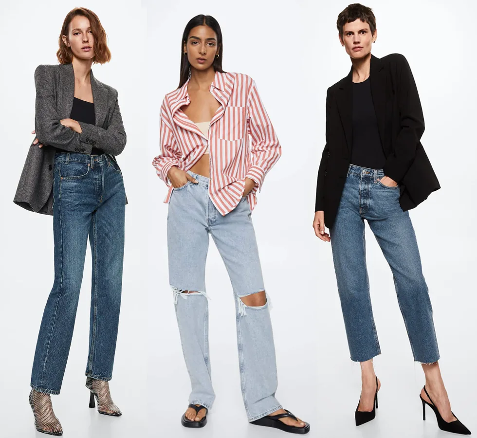Модели женских джинсов: прямая классика из коллекции Mango