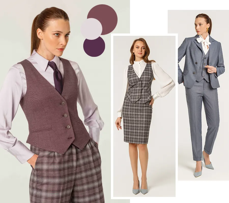 Модный образ, как одеться стильно на работу. Жилет
