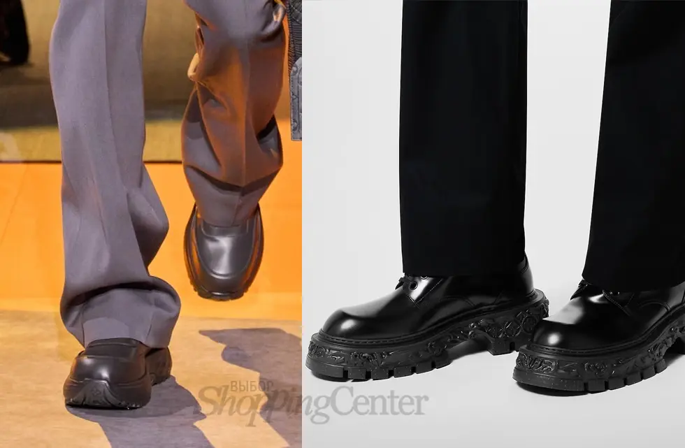 Мужские туфли на толстой подошве от Louis Vuitton