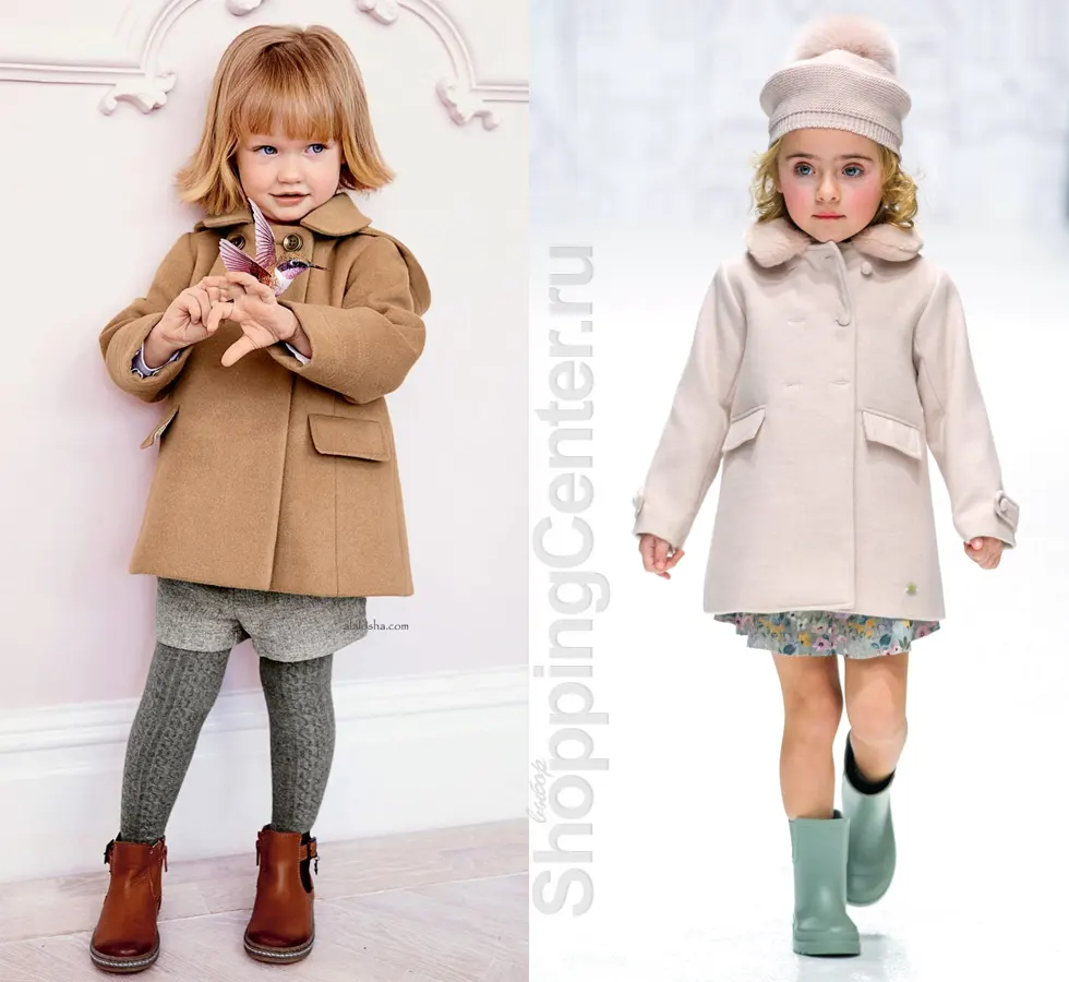 Детская мода: пальто для девочек
