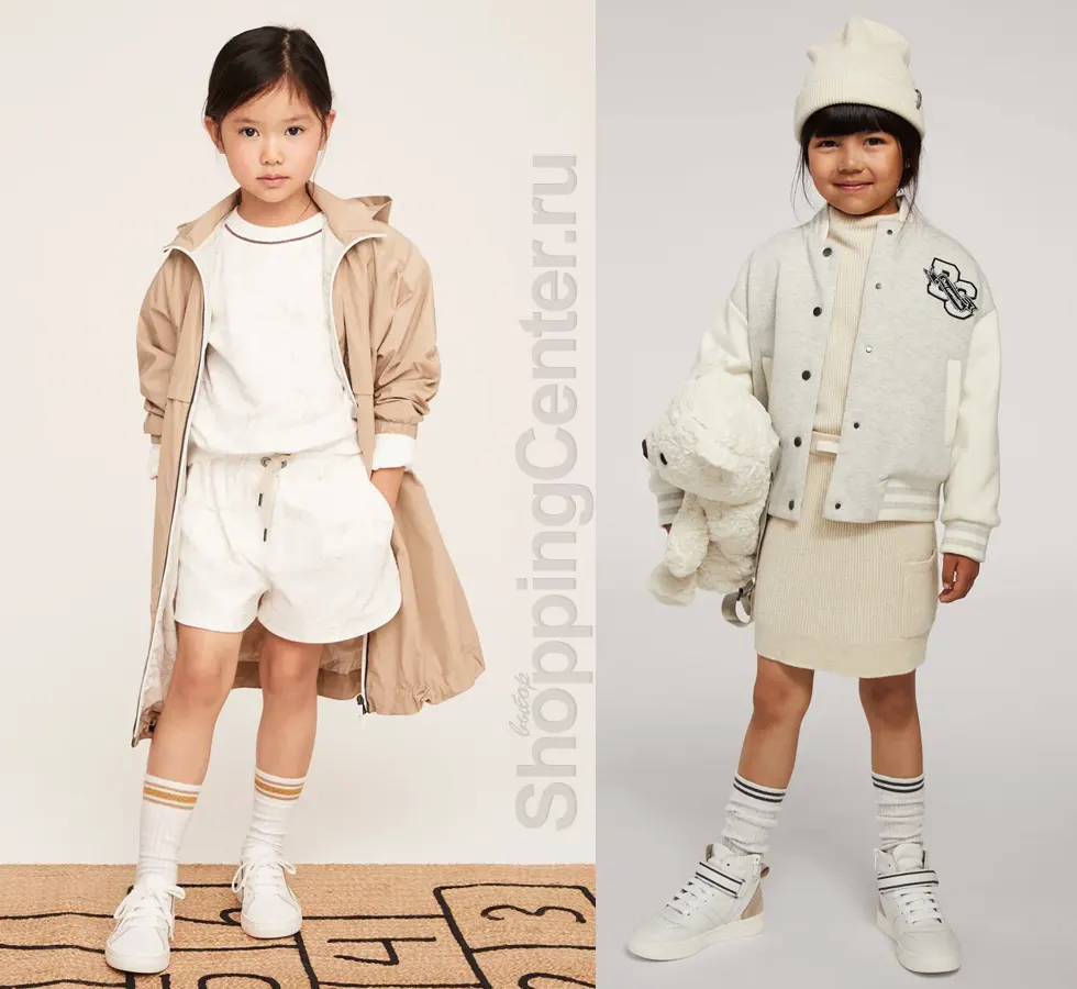 Детская мода для девочек: плащ и куртка