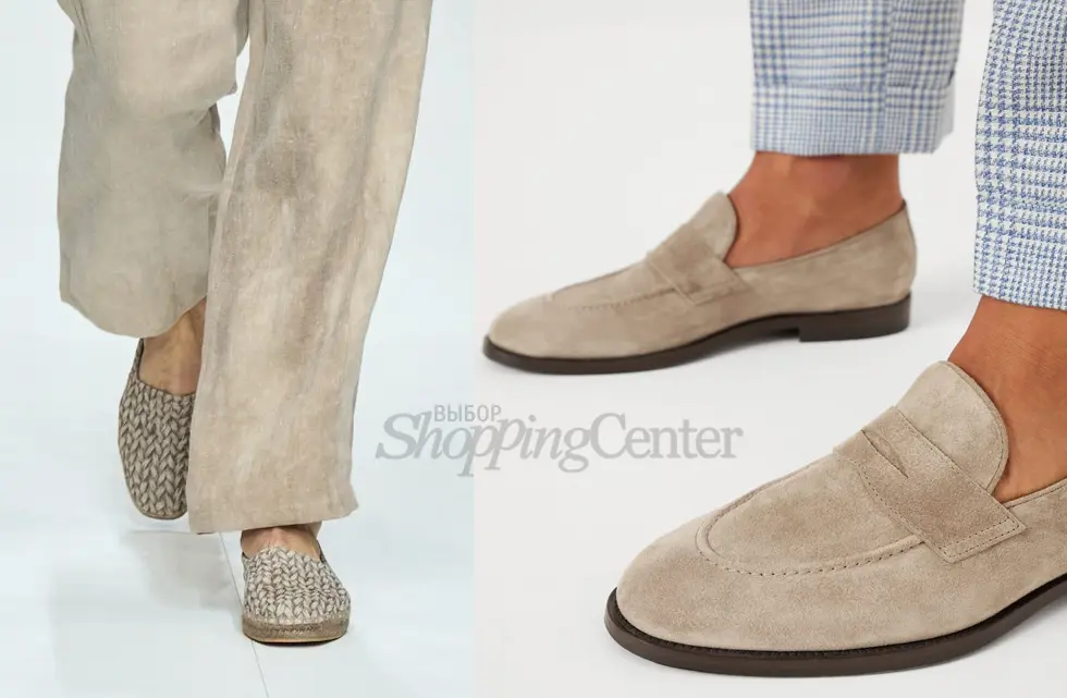 Модная мужская обувь – эспадрильи Giorgio Armani, замшевые туфли Brunello Cucinelli