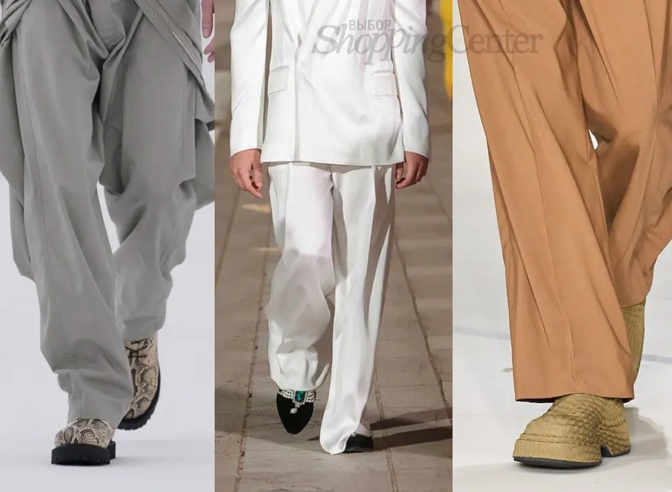 Модная мужская обувь 2024, ботинки. На фото: Givenchy, D&G и Emporio Armani